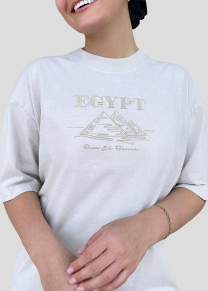 Embroidered Egypt- Oum El Donia T-Shirt