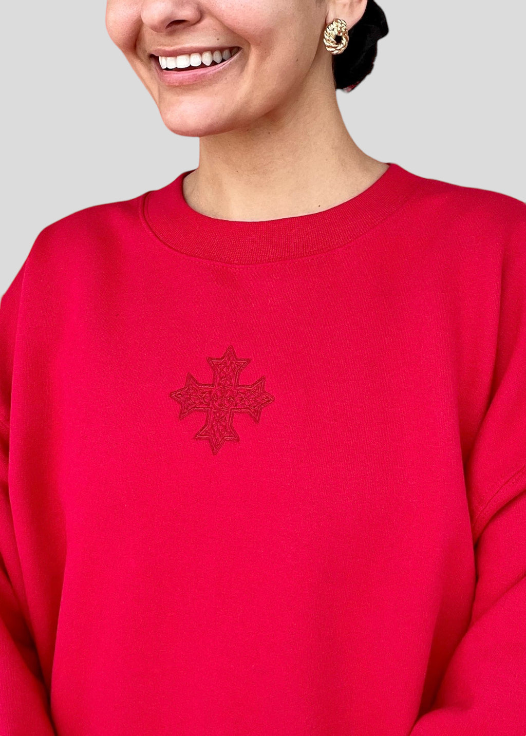 [DEAL SWEATSHIRT] Embroidered Coptic Cross *Christmas Edition* Sweatshirts
