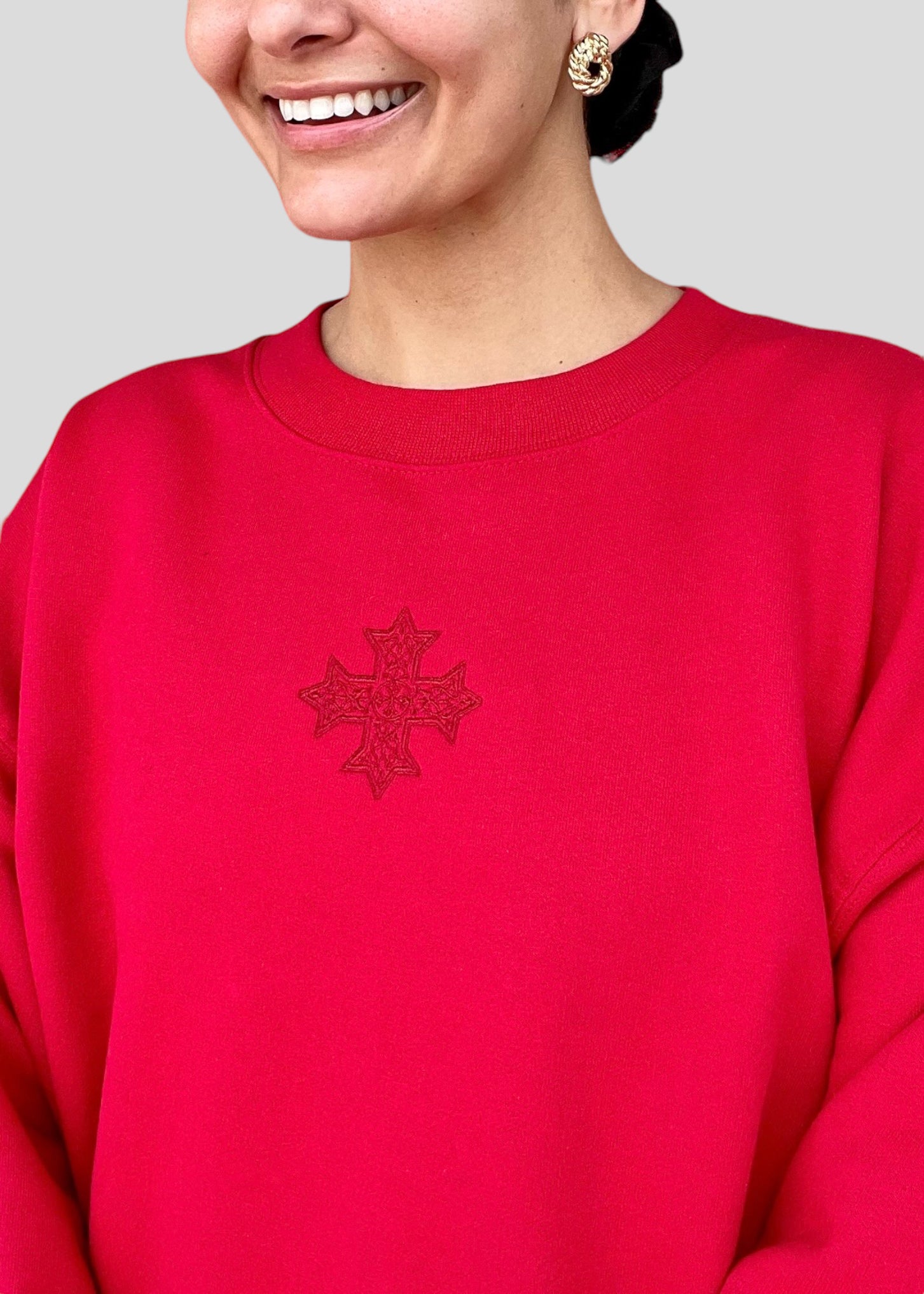 [DEAL SWEATSHIRT] Embroidered Coptic Cross *Christmas Edition* Sweatshirts
