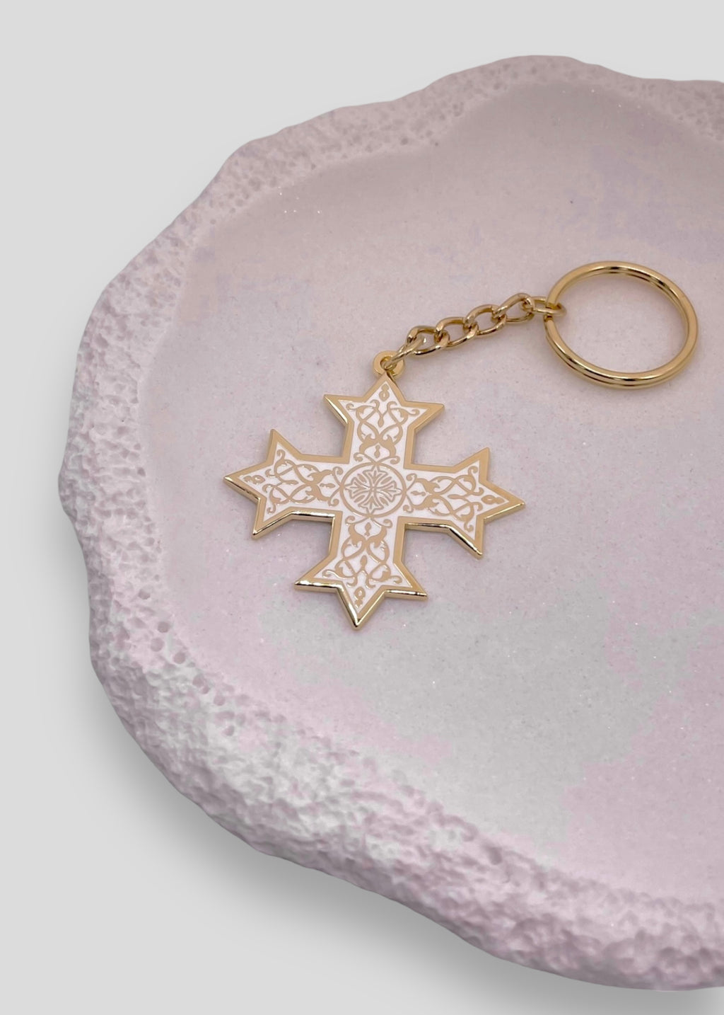 Single-Sided Classic Coptic Cross Keychains