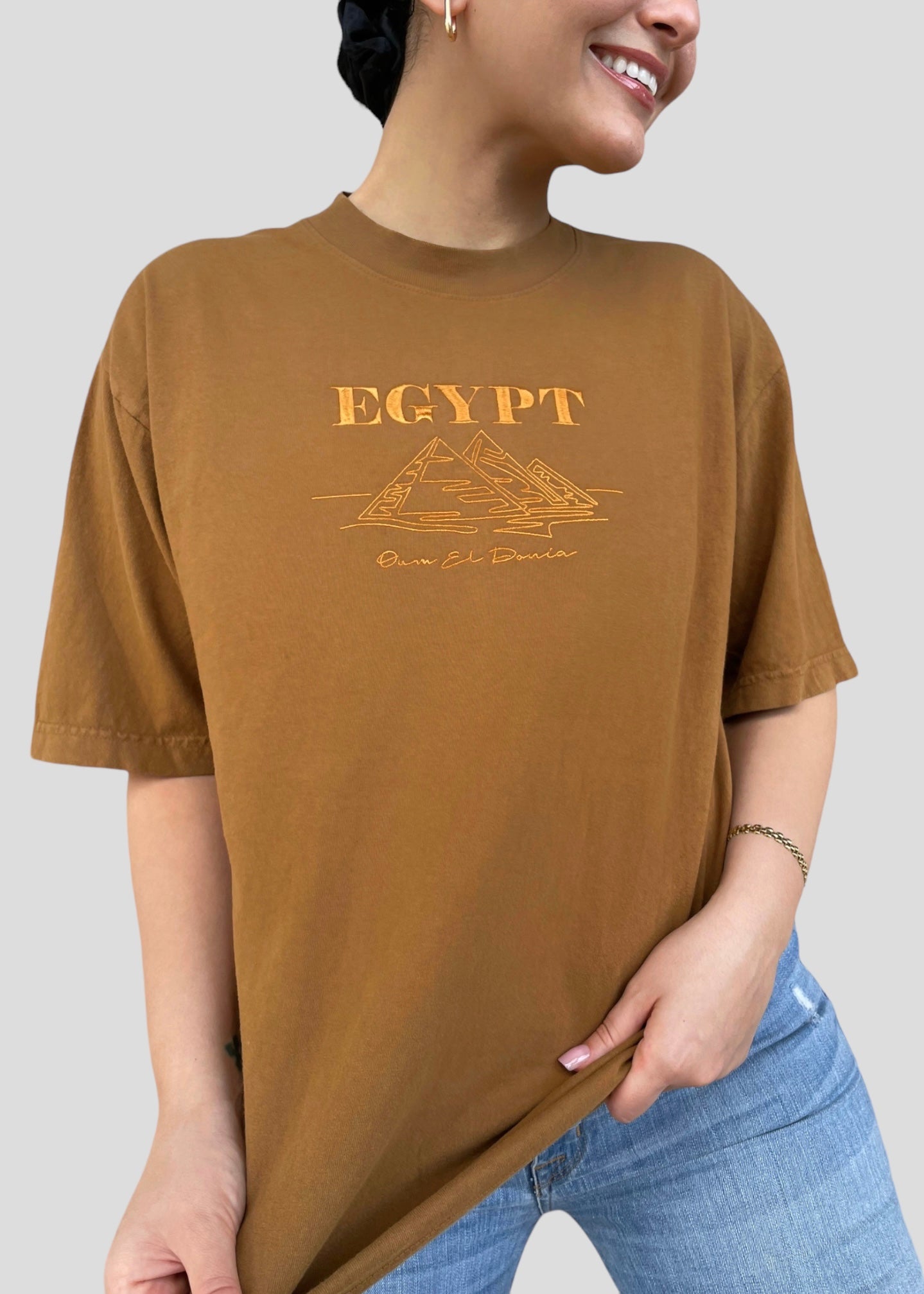 Embroidered Egypt- Oum El Donia T-Shirt