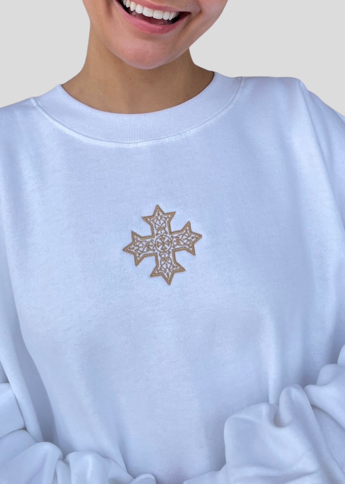 Embroidered Coptic Cross *Christmas Edition* Sweatshirts