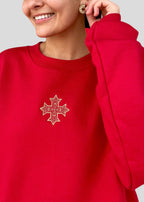 [DEAL SWEATSHIRT] Embroidered Coptic Cross *Christmas Edition* Sweatshirts