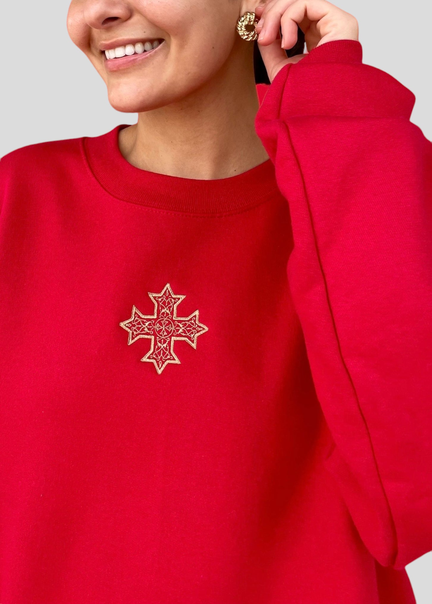 [DEAL SWEATSHIRT] Embroidered Coptic Cross *Christmas Edition* Sweatshirts