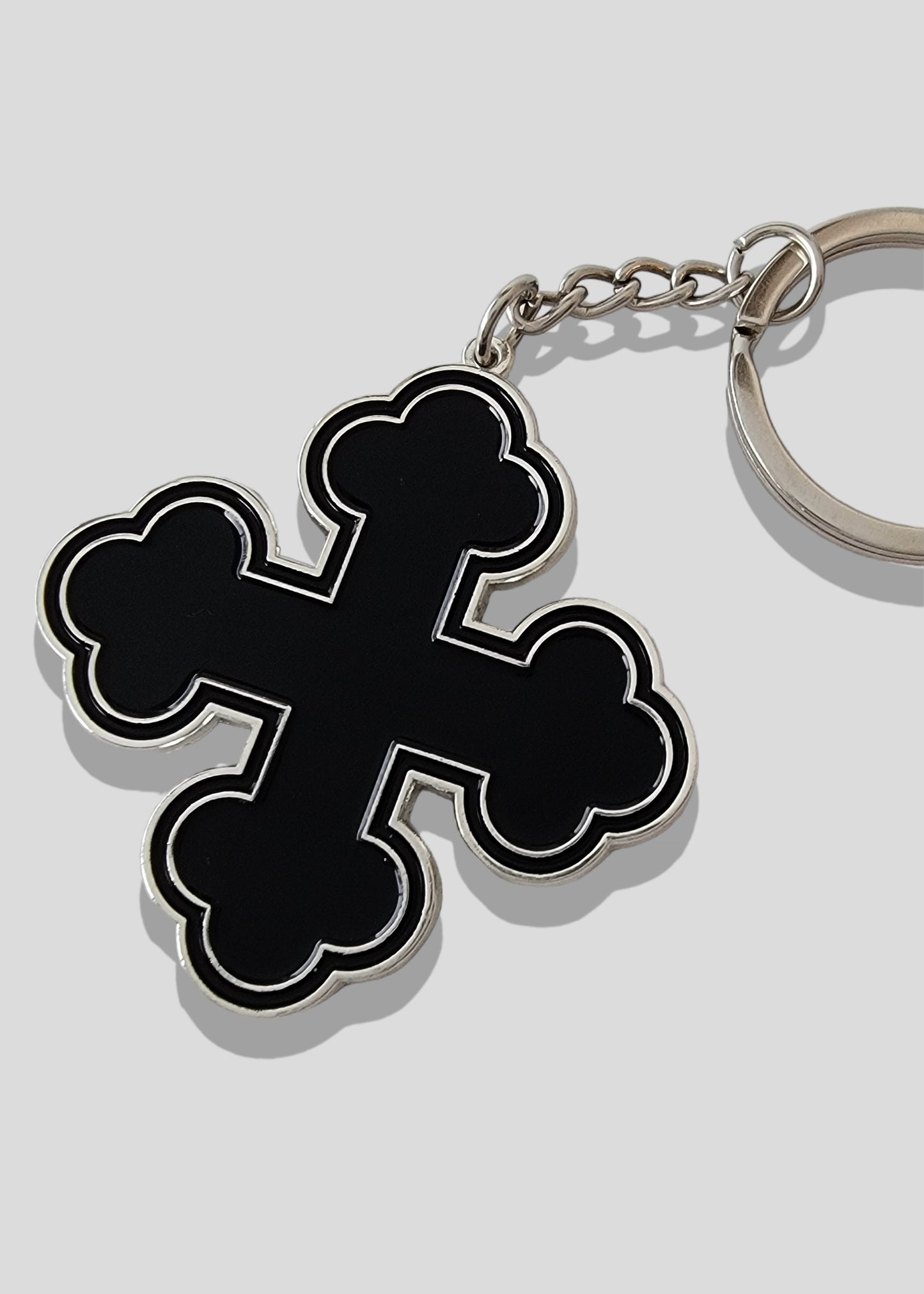 Soft Enamel Round Coptic Cross Keychains