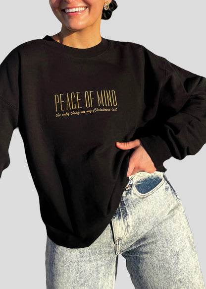 Embroidered Peace of Mind Sweatshirts