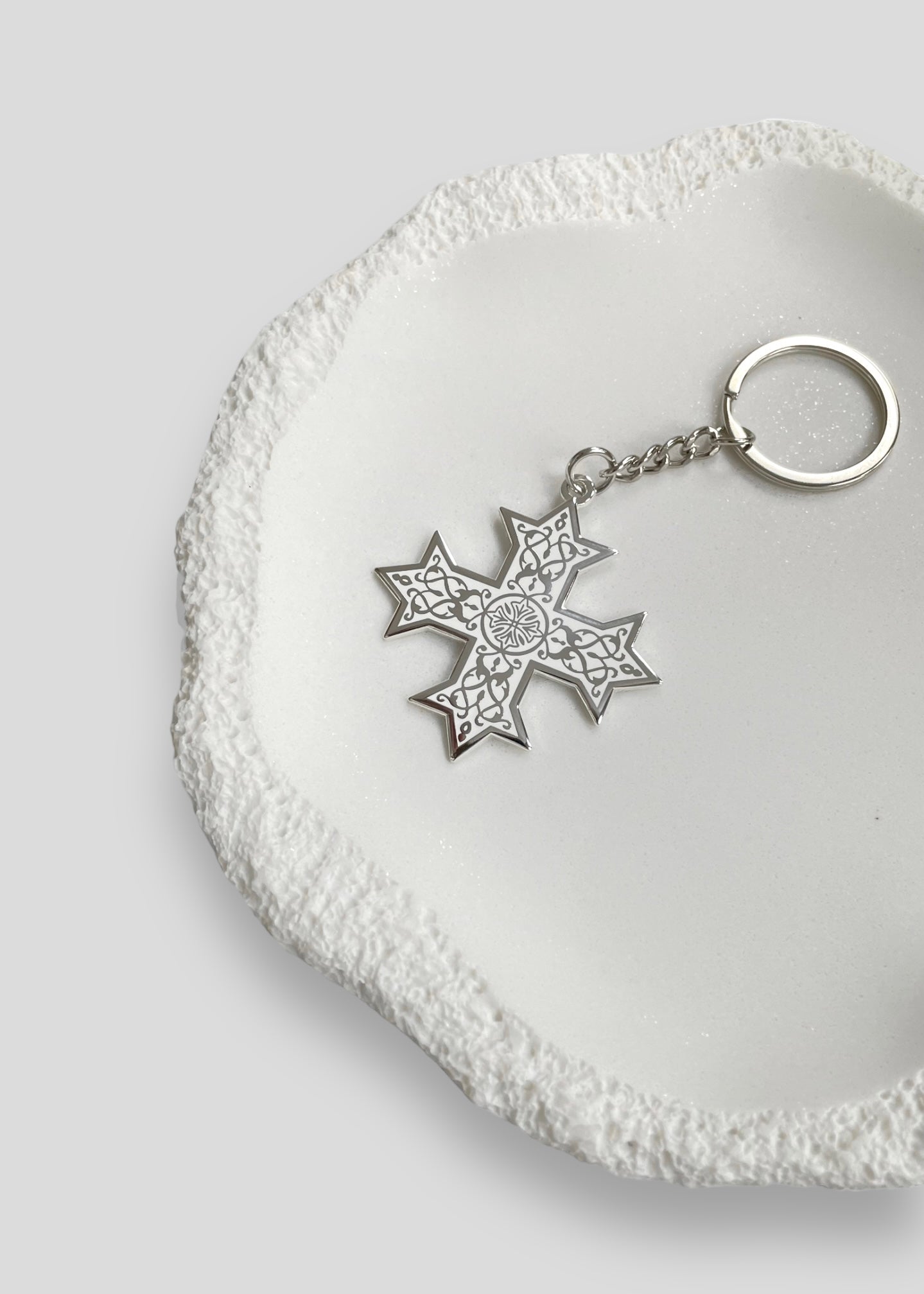 Single-Sided Classic Coptic Cross Keychains
