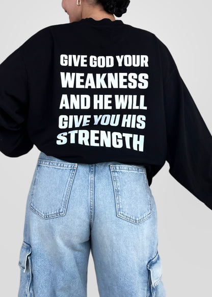 Coptic Cross + Give God Your Weakness and He Will Give You His Strength Tees