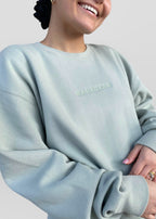 Coptic Floral Cross + Mahzuzah Printed & Embroidered Sweatshirts