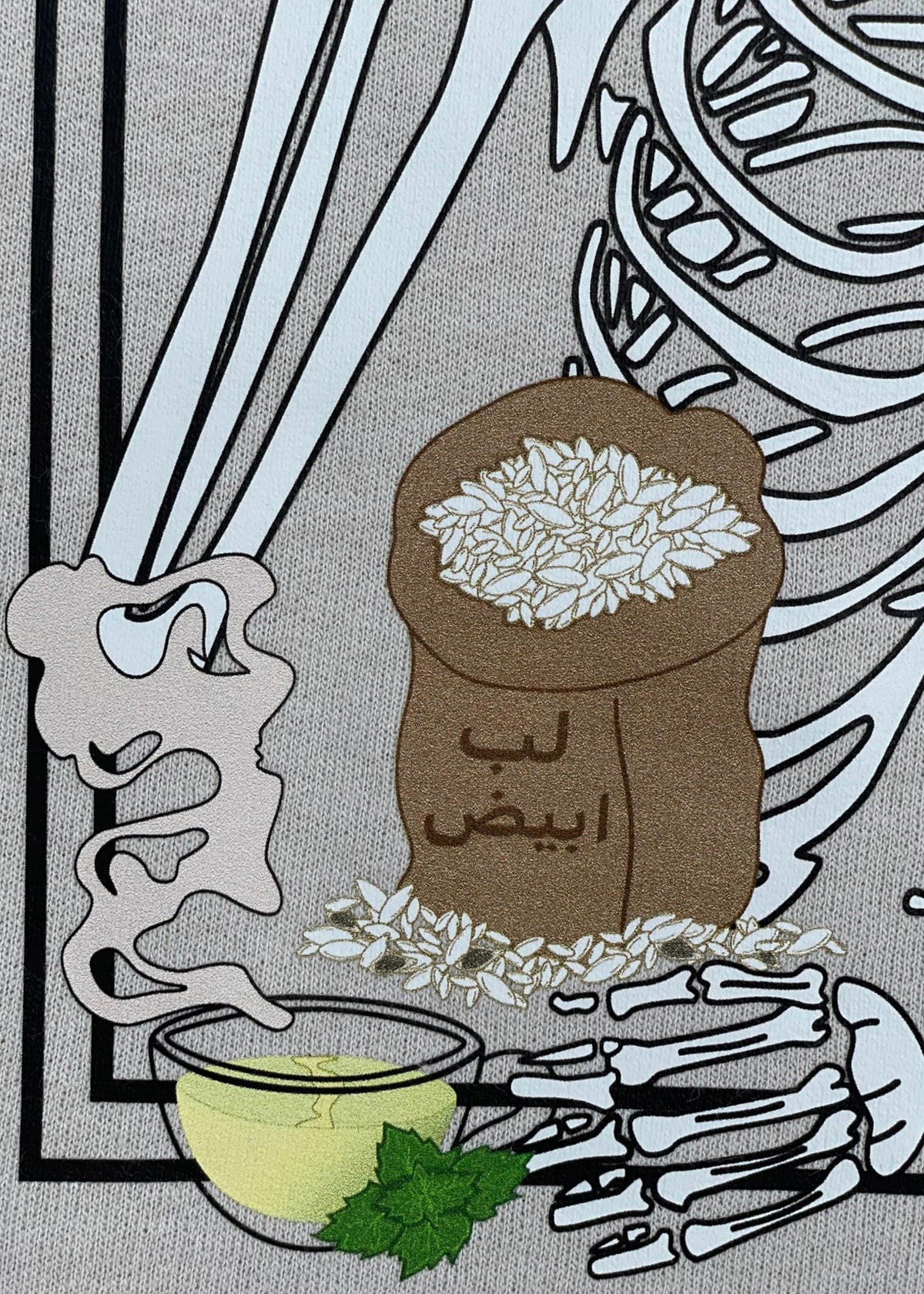[READY TO SHP] Skeleton Eating Lib (Pumpkin Seeds) Sweatshirts