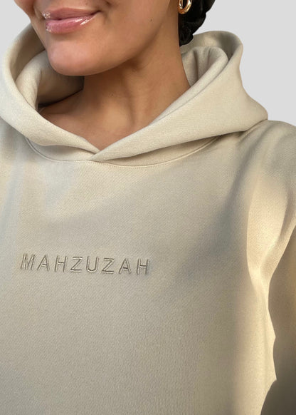 Coptic Floral Cross + Mahzuzah Printed & Embroidered Sweatshirts
