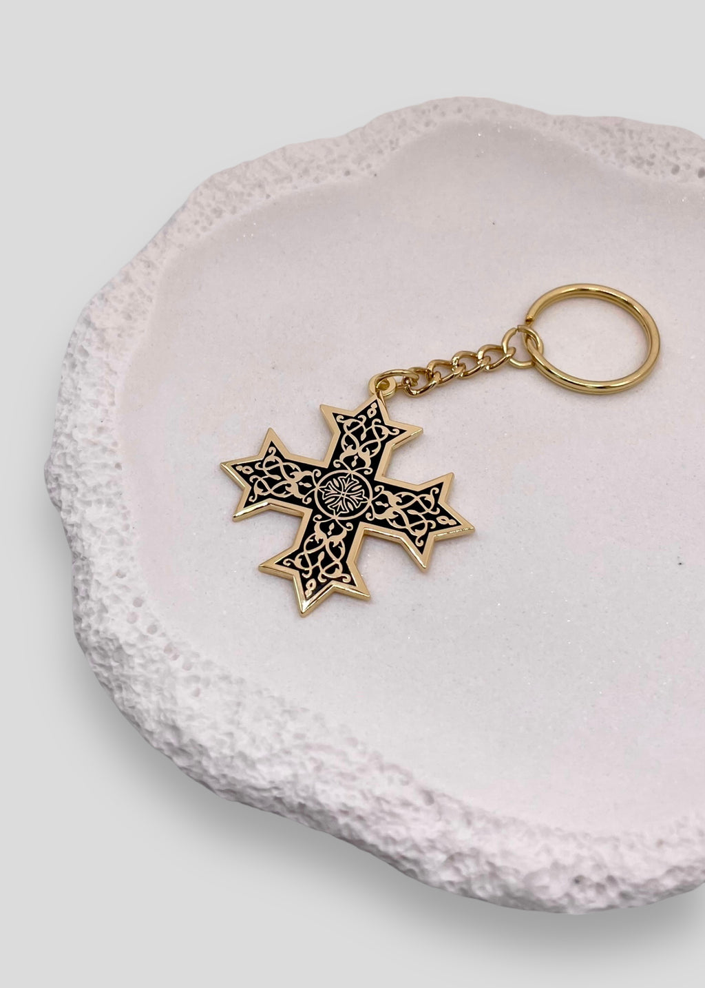 Single-Sided Classic Coptic Cross Keychains