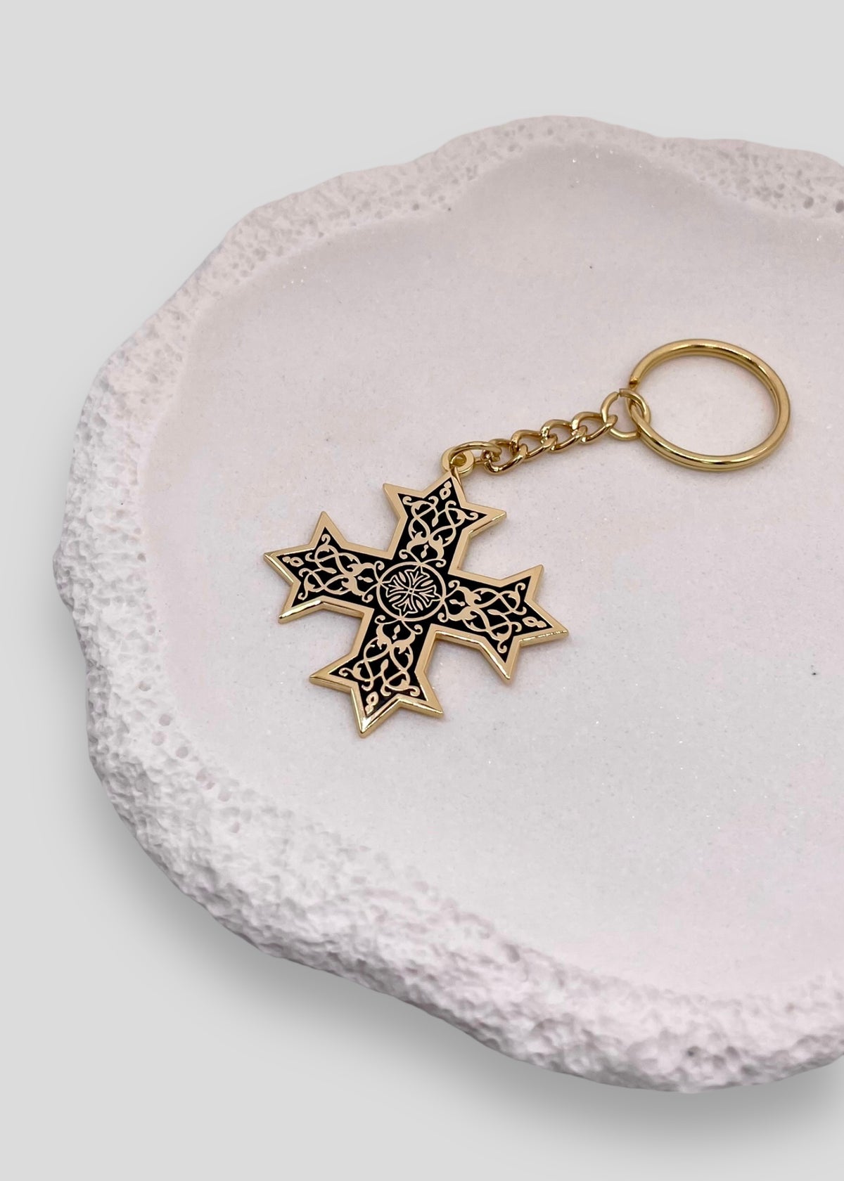 Single-Sided Classic Coptic Cross Keychains
