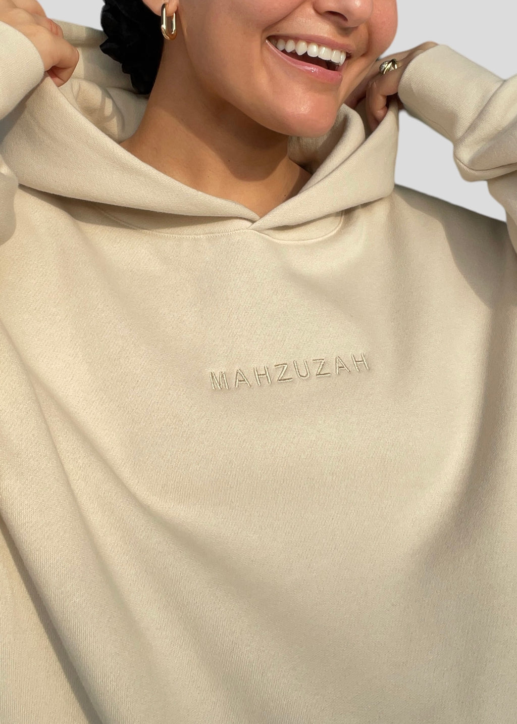 Coptic Floral Cross + Mahzuzah Printed & Embroidered Sweatshirts