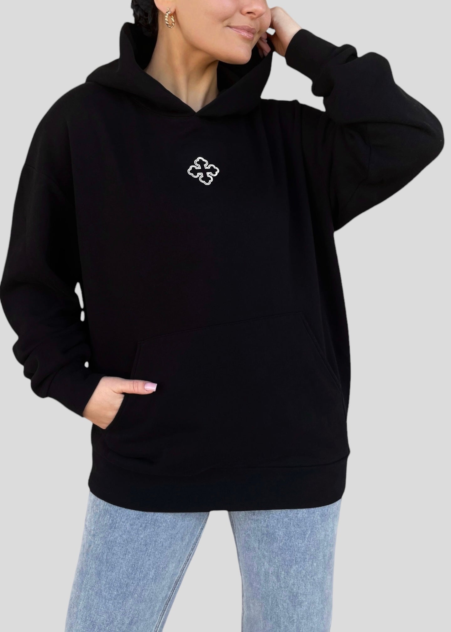 Embroidered Round Coptic Cross Sweatshirts