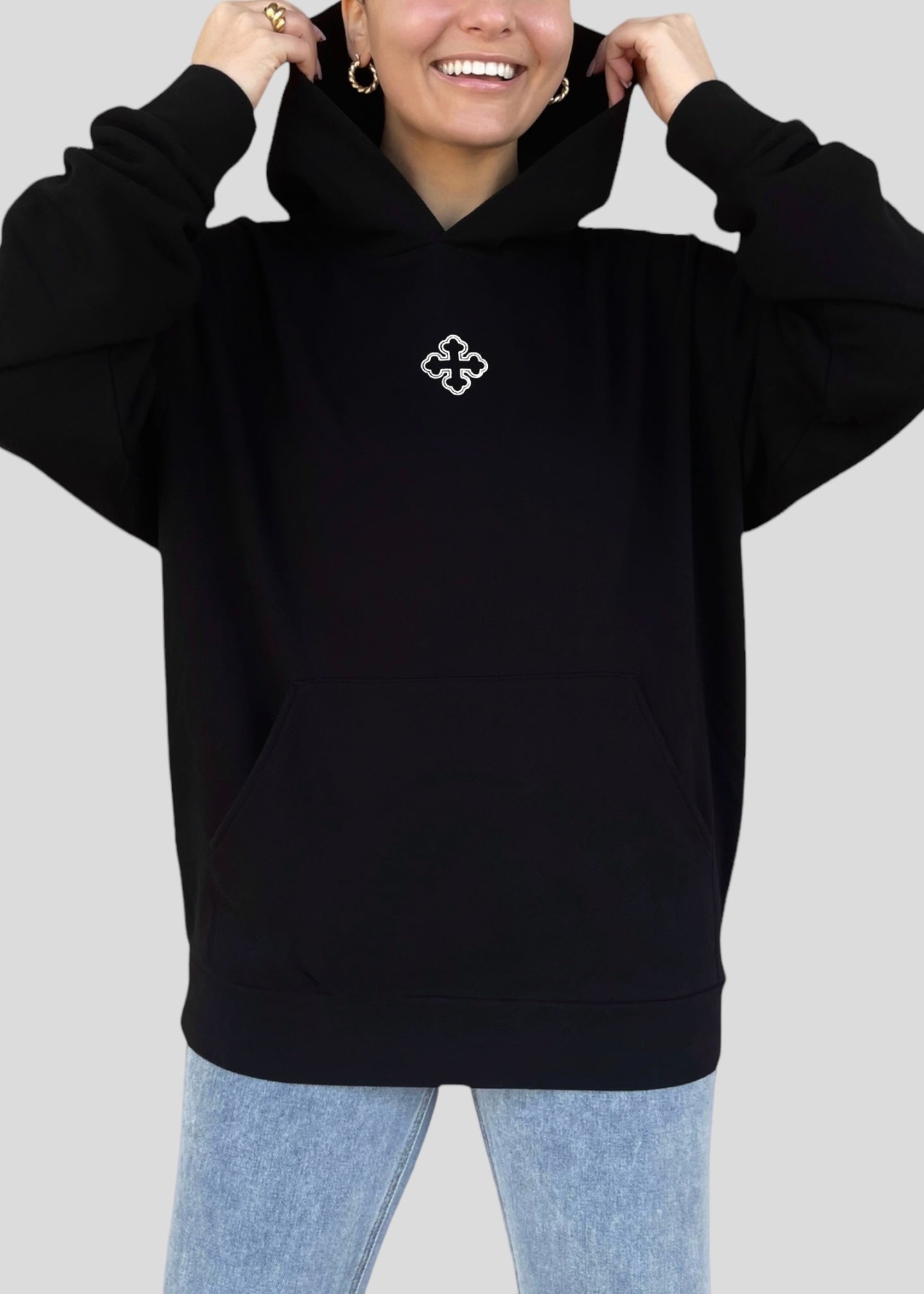 Embroidered Round Coptic Cross Sweatshirts