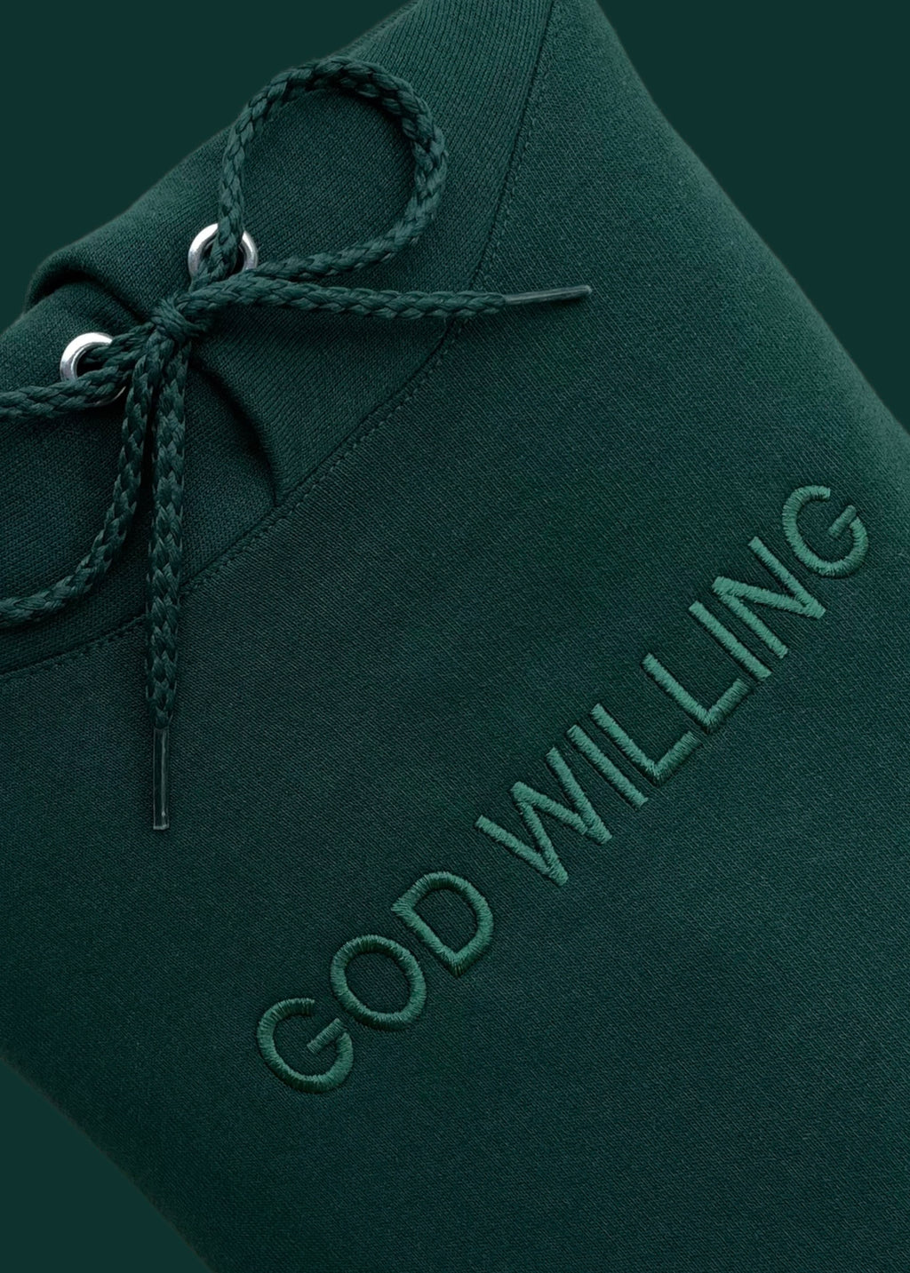 Embroidered God Willing Sweatshirts