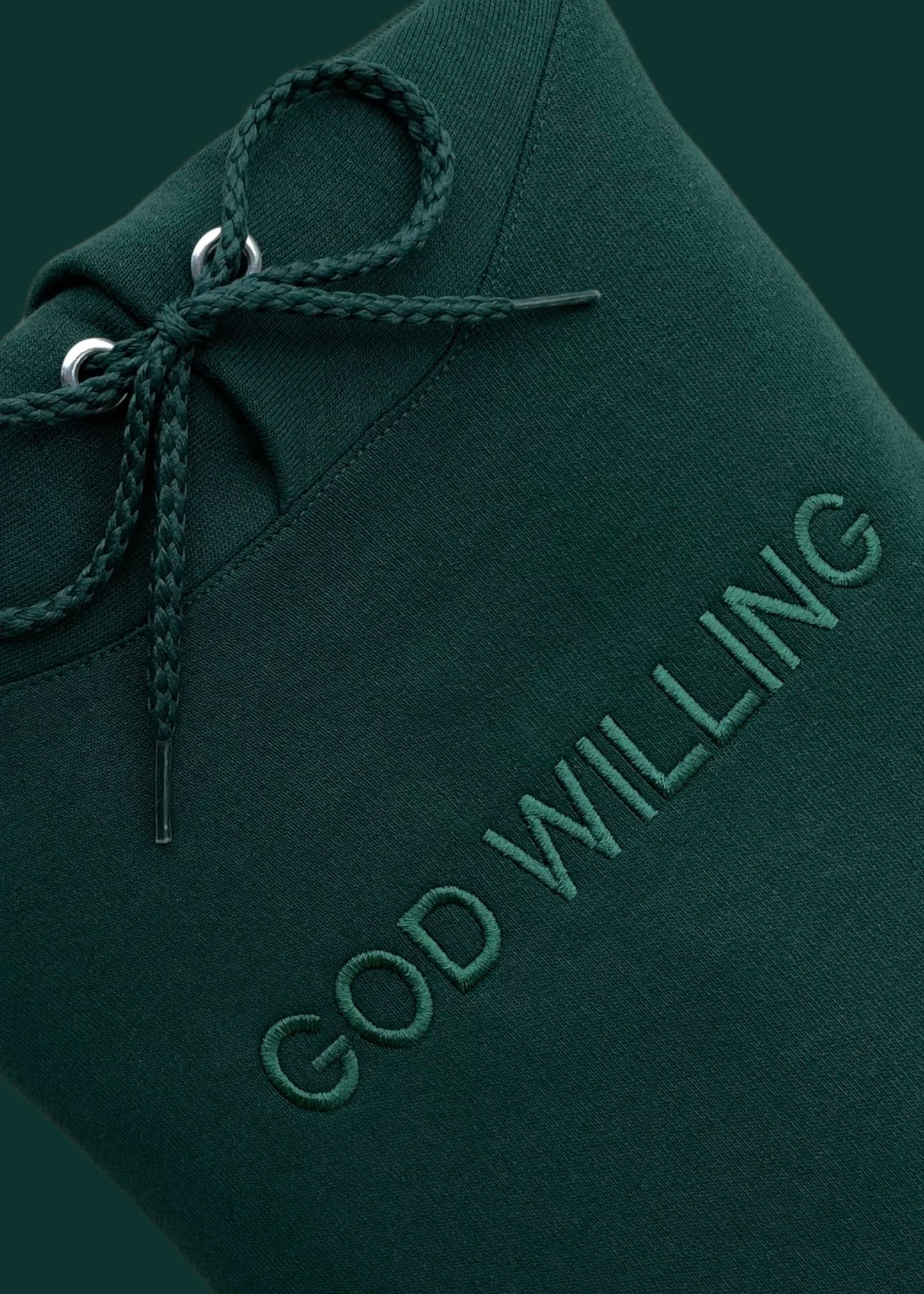 Embroidered God Willing Sweatshirts