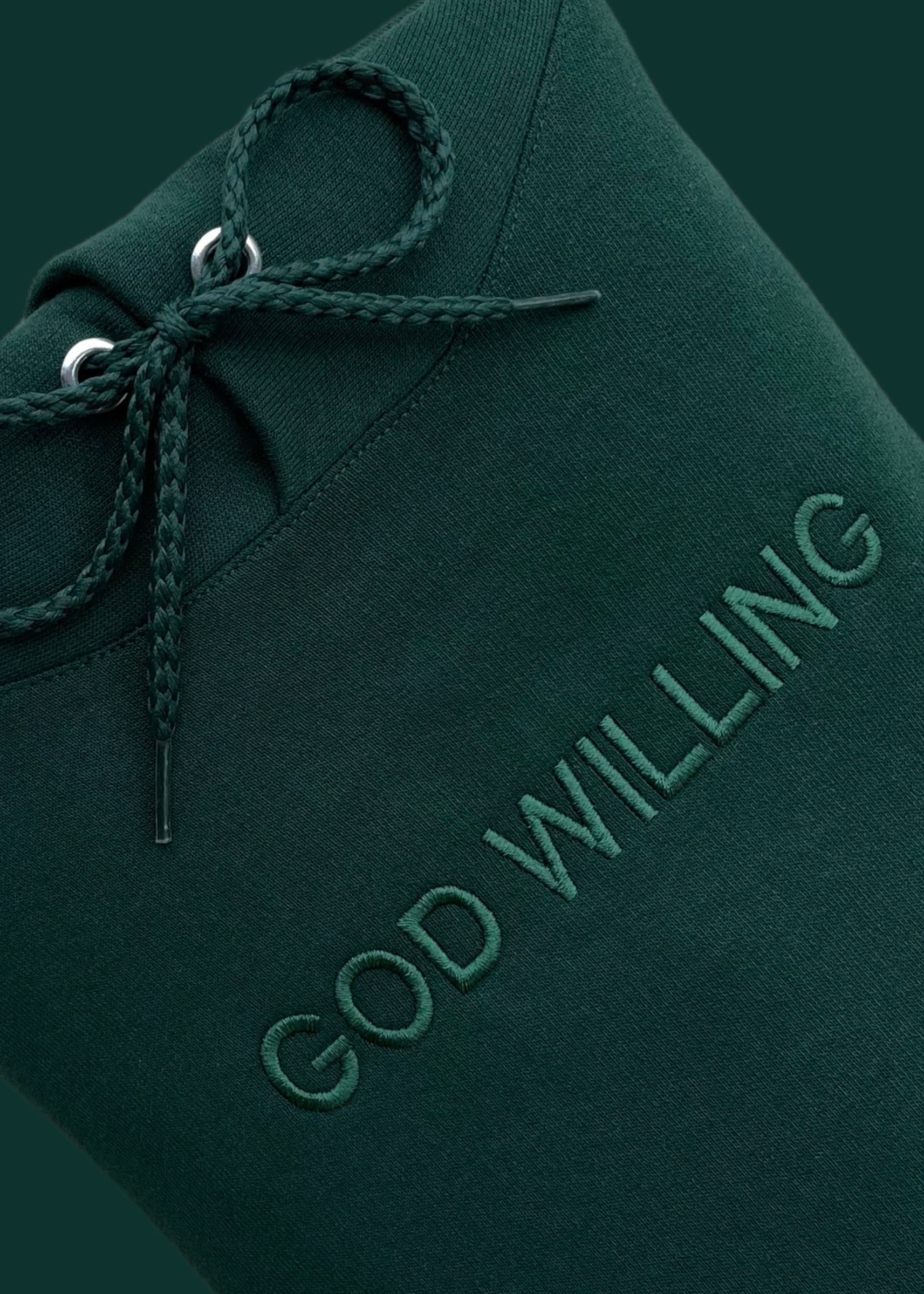 Embroidered God Willing Sweatshirts