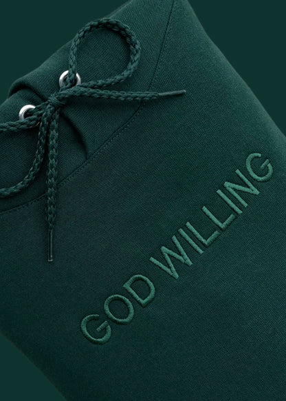 Embroidered God Willing Sweatshirts