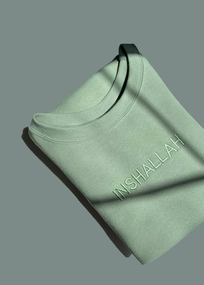 [READY TO SHIP] Embroidered Inshallah Sweatshirts