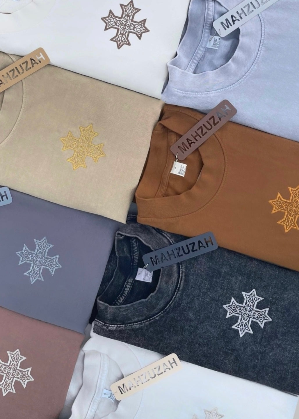 [DEAL TEE] Embroidered Classic Coptic Cross Tee