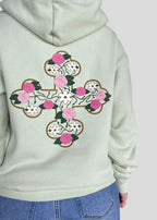 Coptic Floral Cross + Mahzuzah Printed & Embroidered Sweatshirts