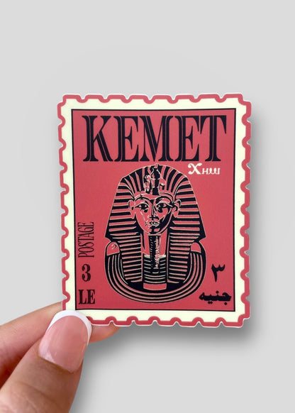 Kemet - King Tut Postage Stamp Vinyl Sticker