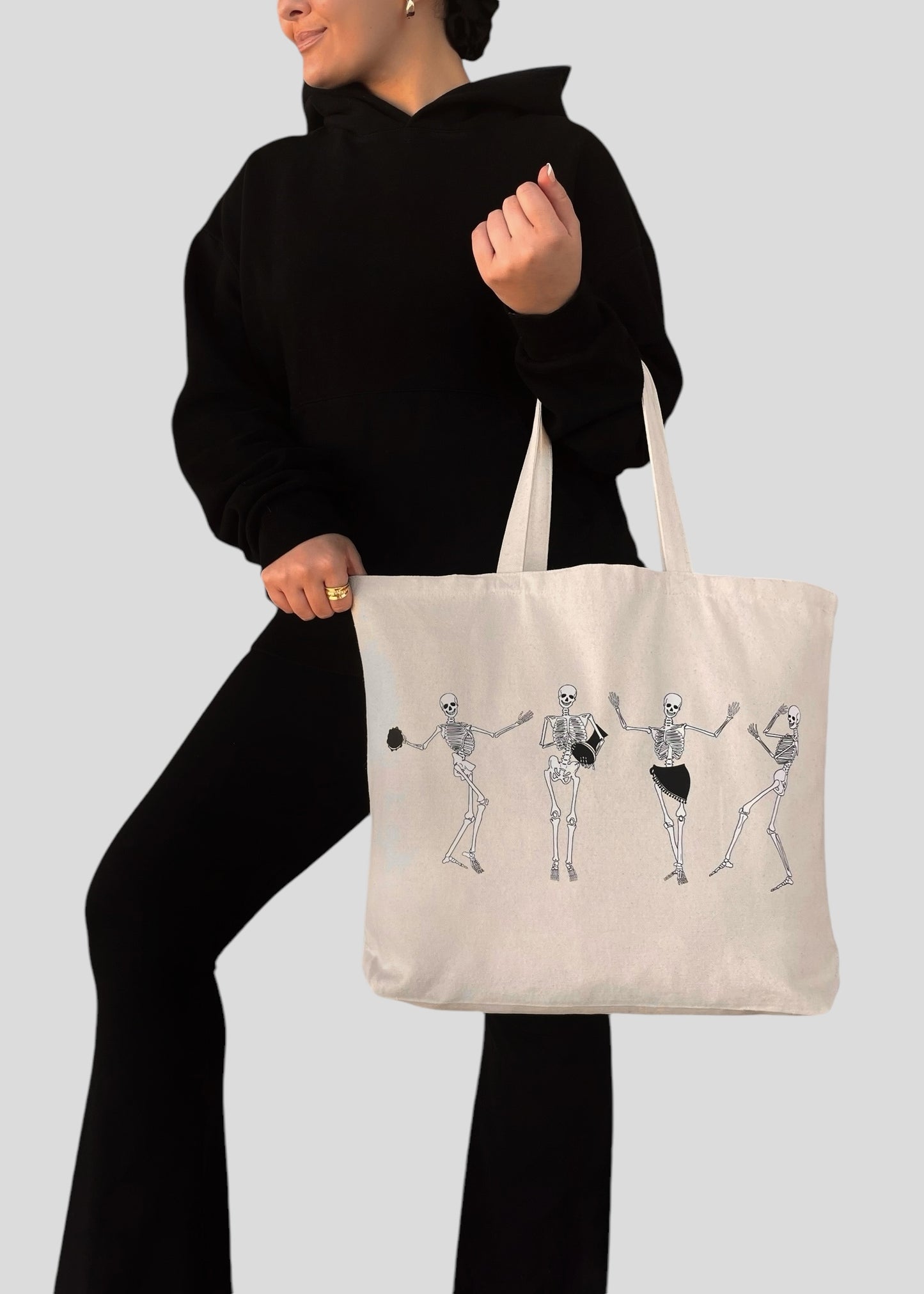 Belly Dancing Skeletons Jumbo Tote