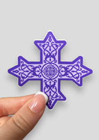 Coptic Cross Vinyl Sticker