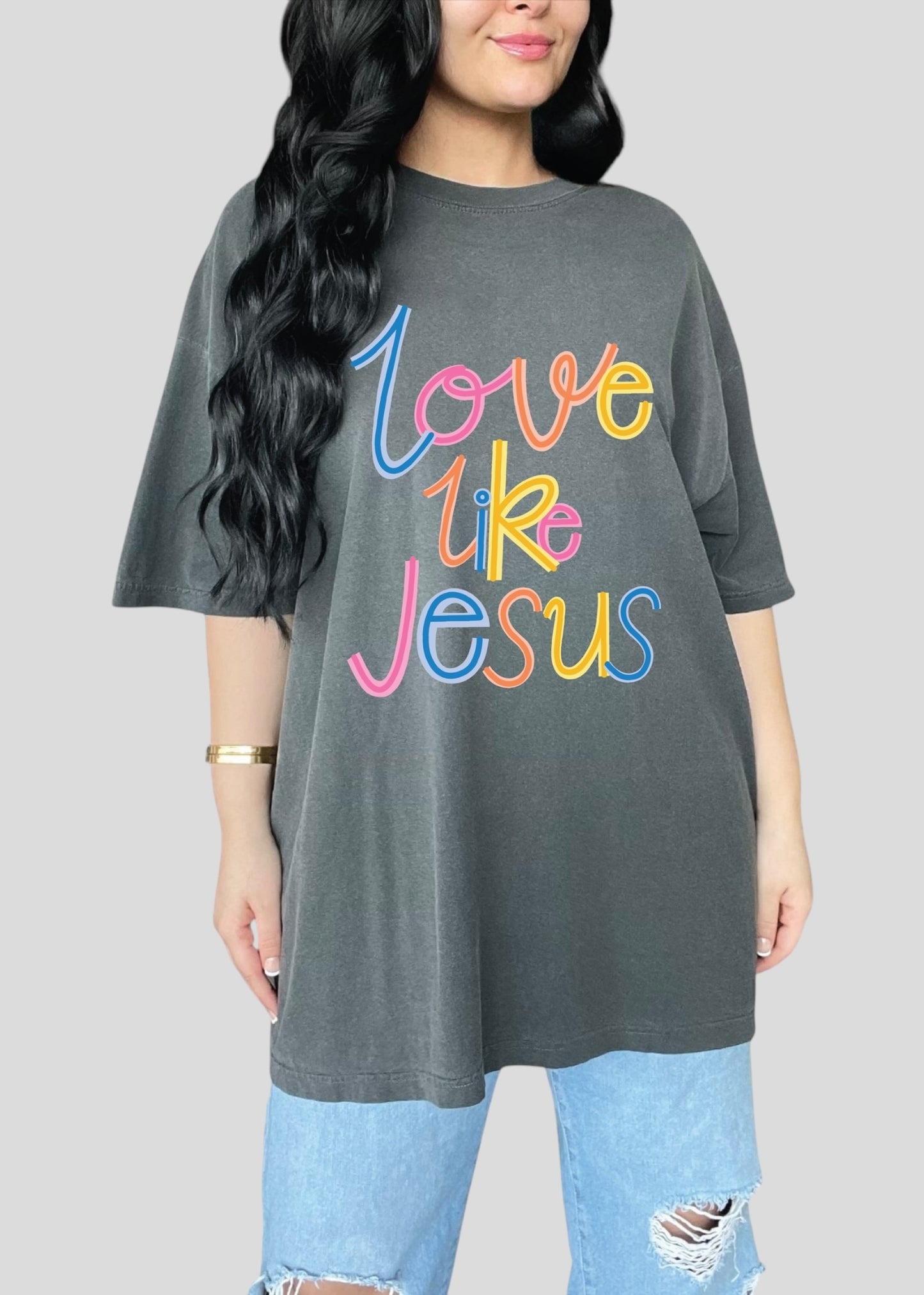 Love Like Jesus Cursive Scribble Tees