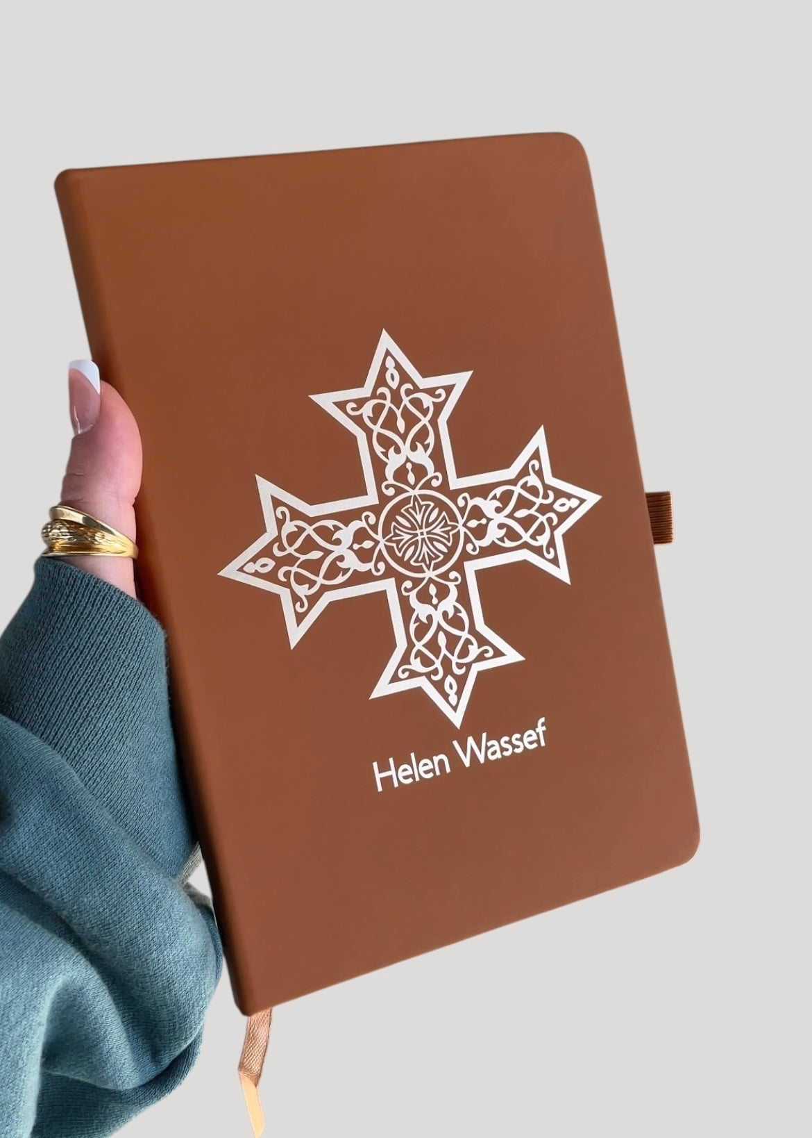 Limited Edition Smooth Customizable Coptic Cross Journals