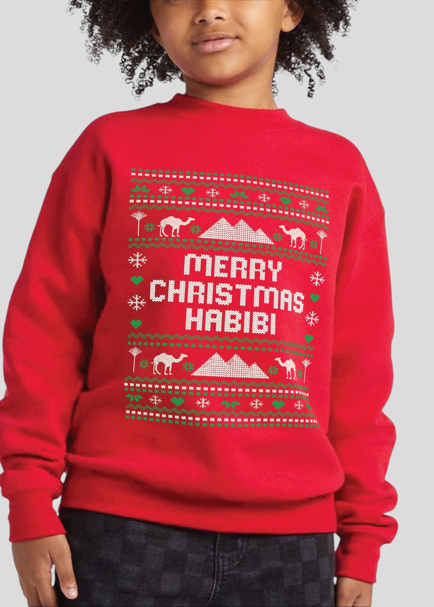 Merry Christmas Habibi - Ugly Christmas Sweatshirts [Adult, Youth & Toddler]