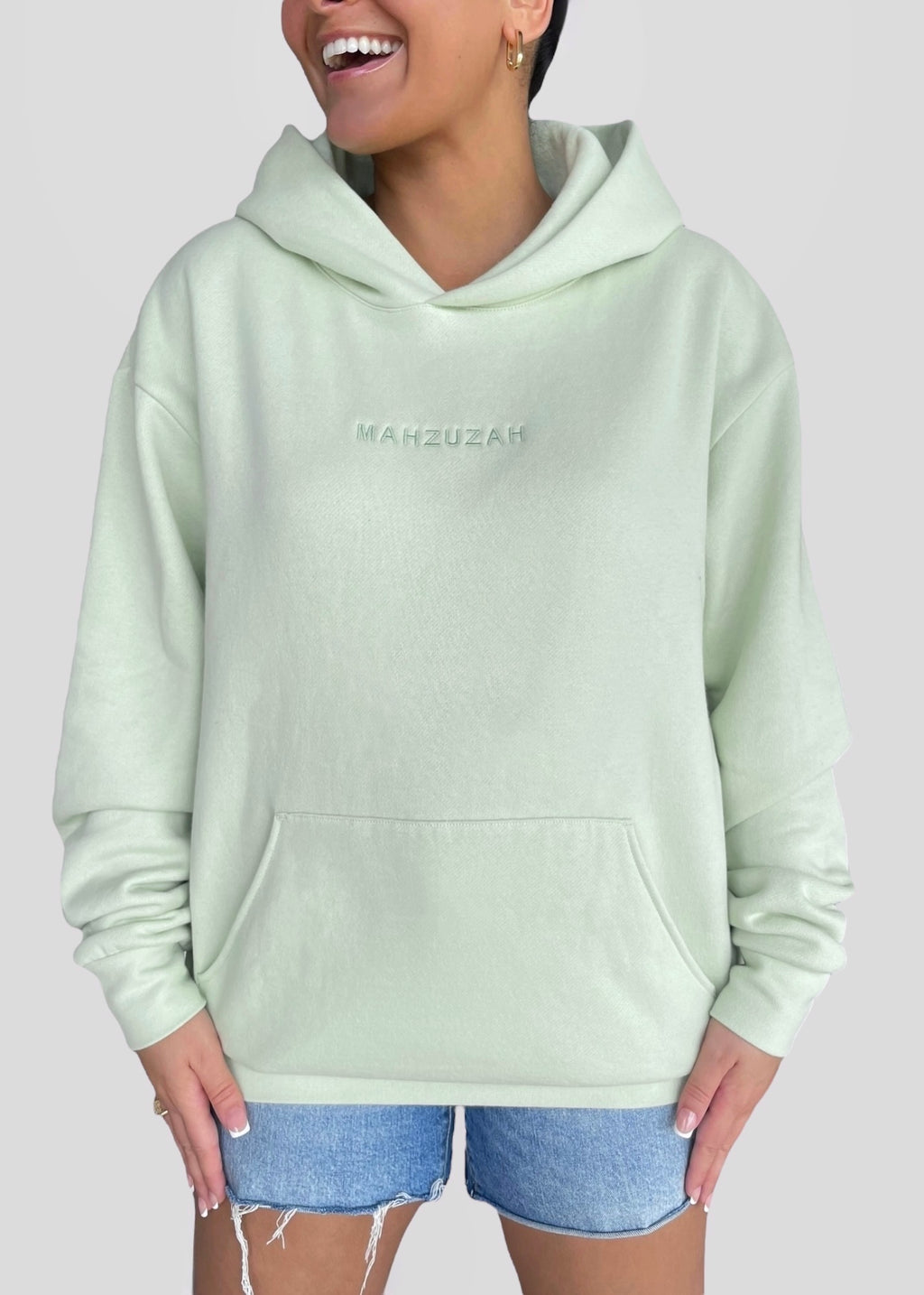 Coptic Floral Cross + Mahzuzah Printed & Embroidered Sweatshirts