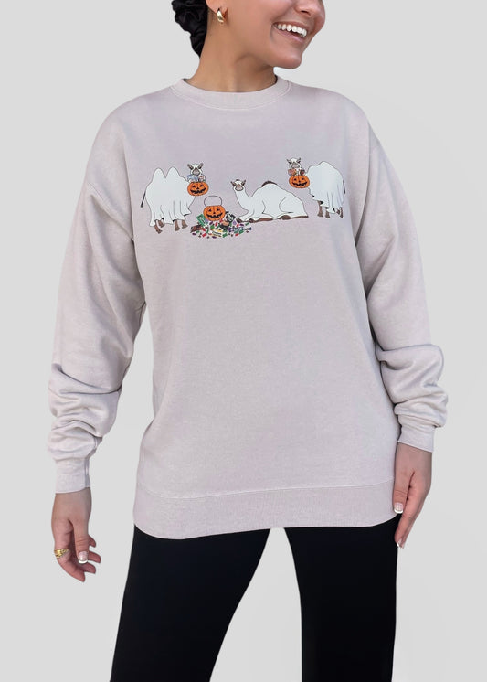 Ghost Camels: Trick or Treat Sweatshirts