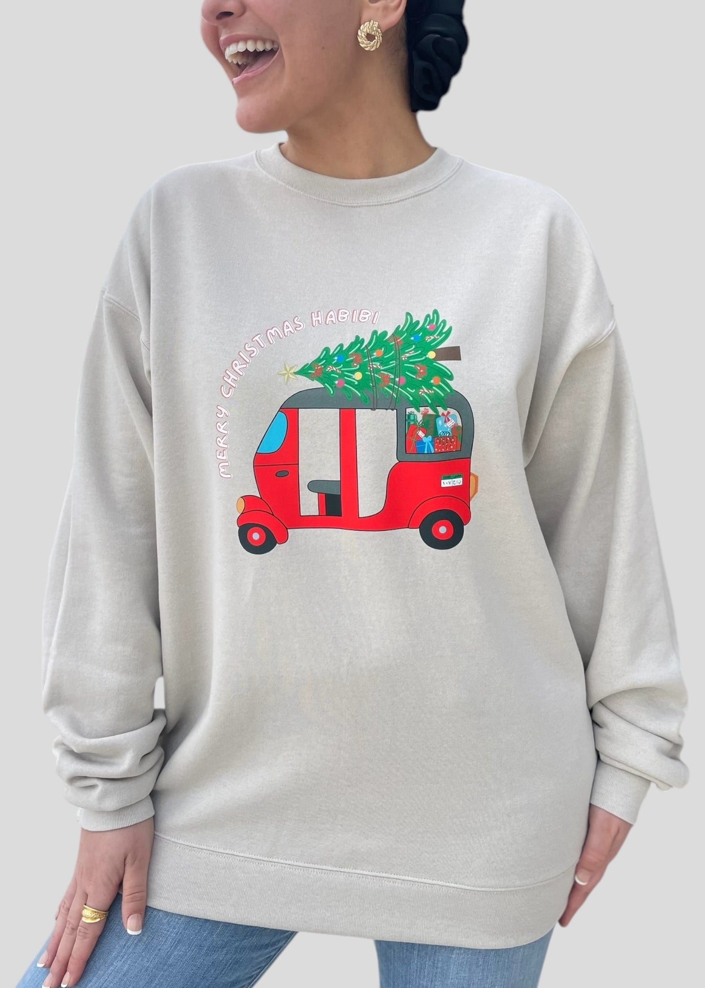 Merry Christmas Habibi Tuk Tuk Sweatshirts