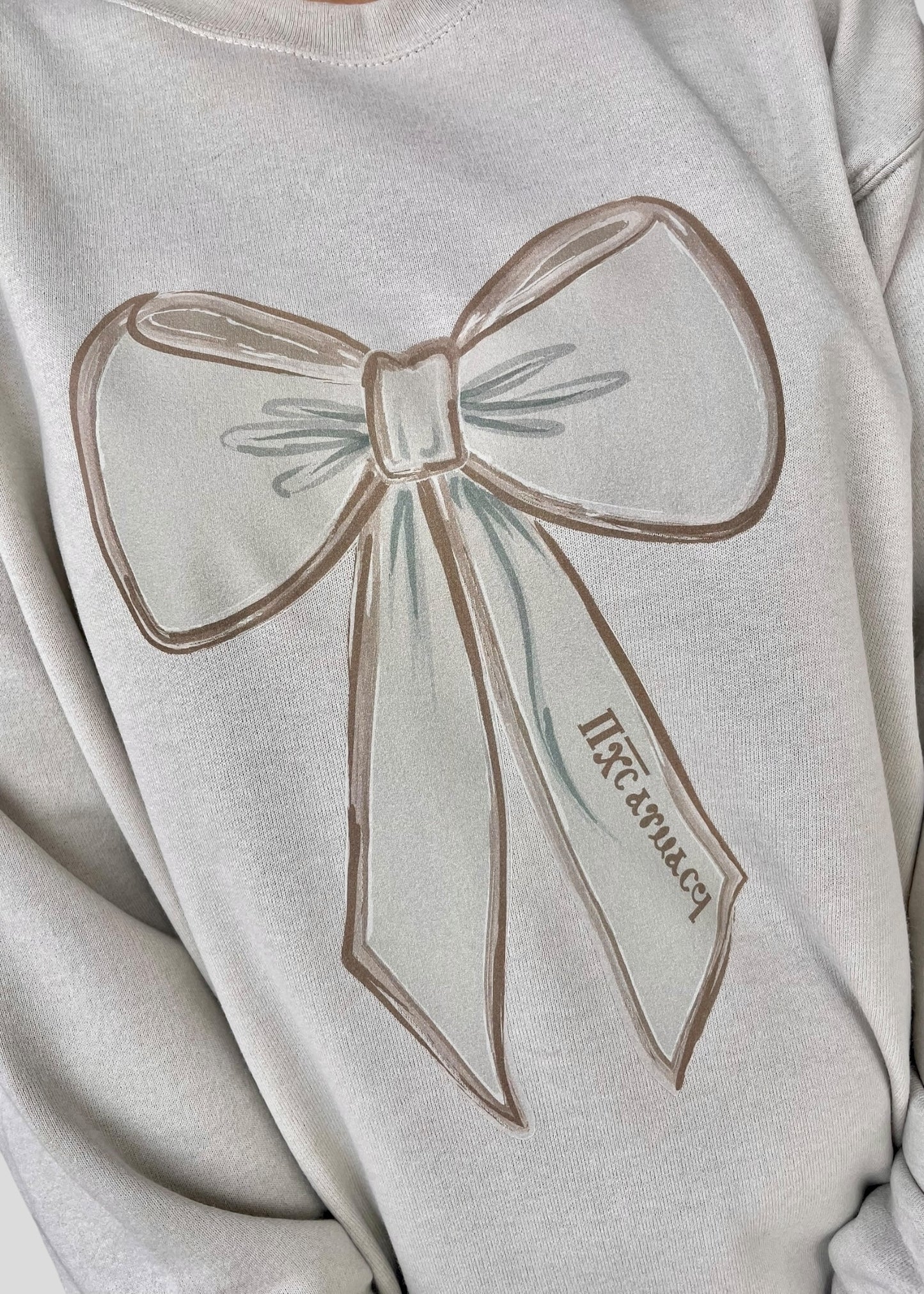 Custom English, Arabic or Coptic Text Bow Sweatshirts