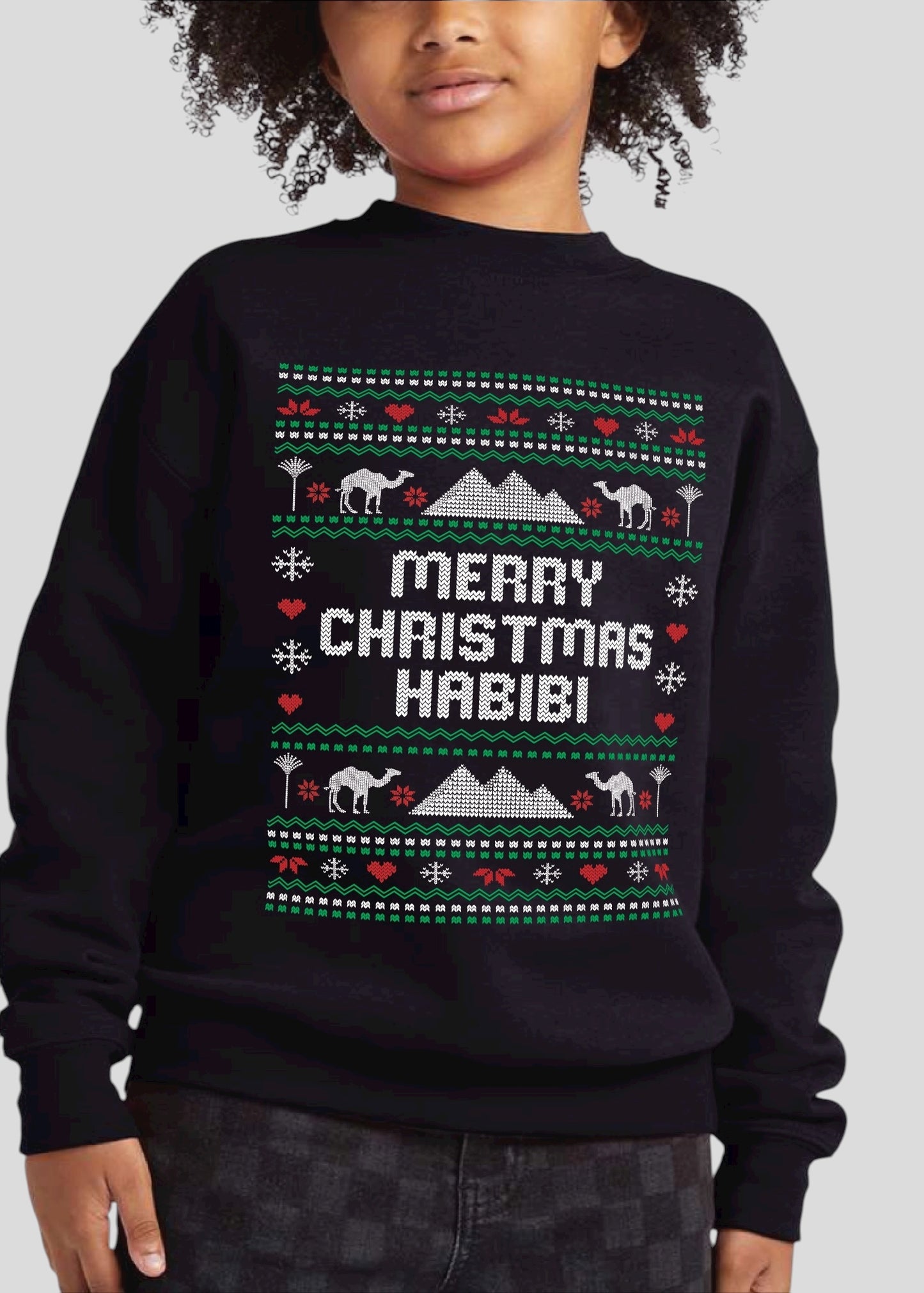 Merry Christmas Habibi - Ugly Christmas Sweatshirts [Adult, Youth & Toddler]