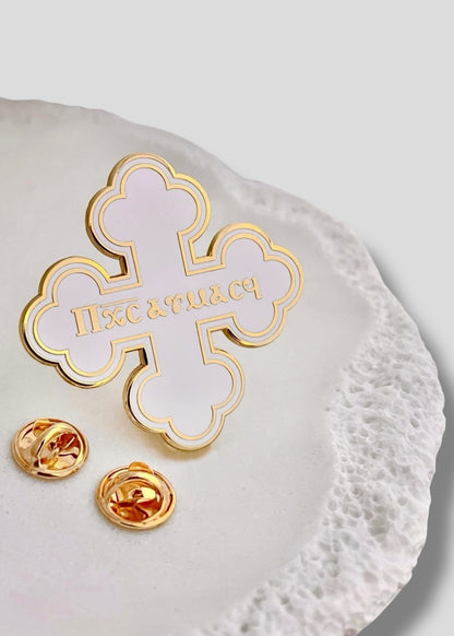 Limited Edition Christ Is Born Coptic Cross Pins