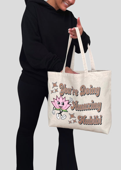 You're Doing Amazing Habibi Jumbo Tote