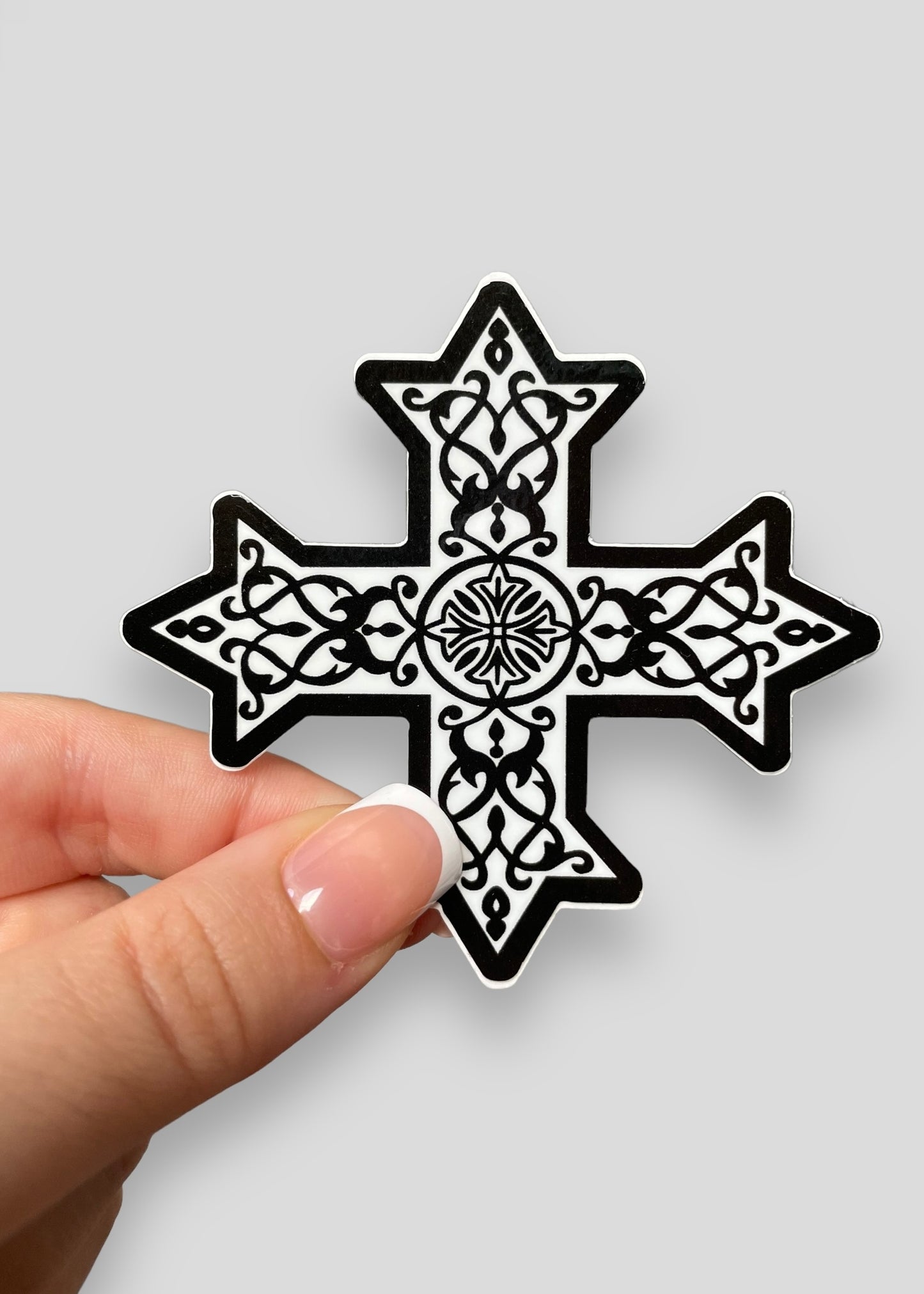 Coptic Cross Vinyl Sticker