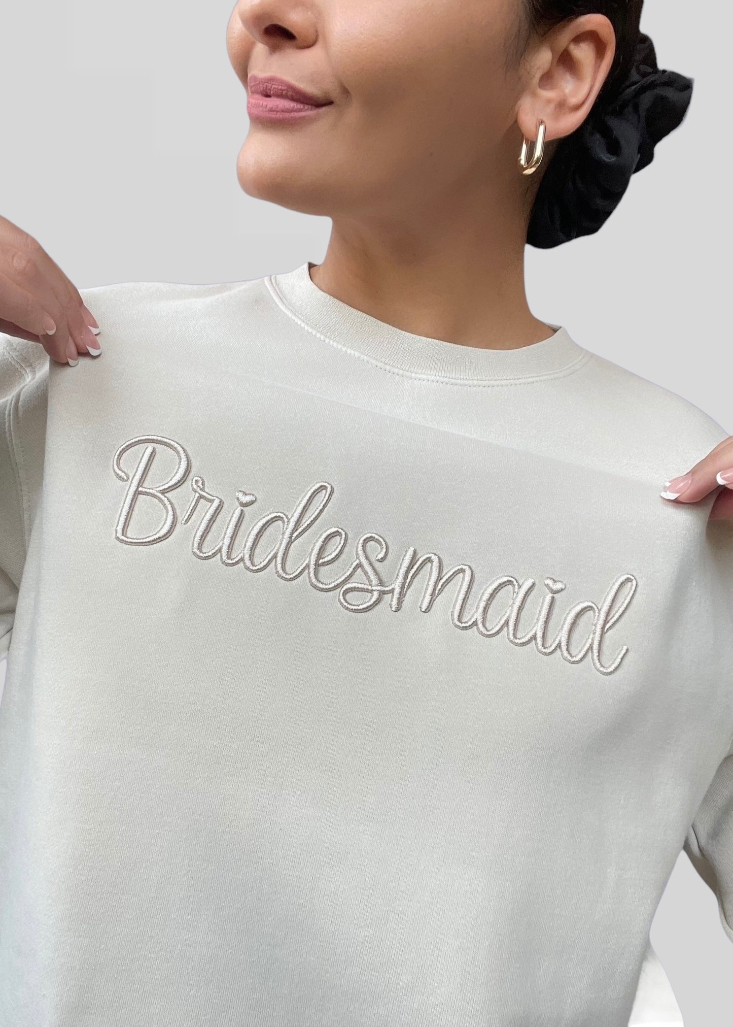 3D Embroidered Bridesmaid Crewnecks