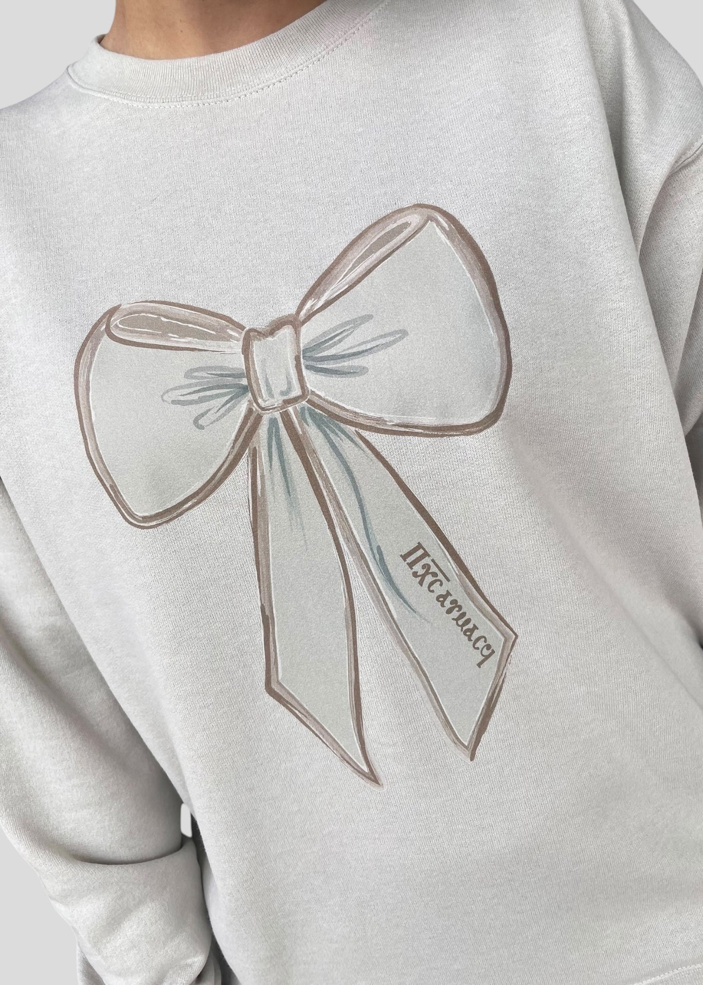 Custom English, Arabic or Coptic Text Bow Sweatshirts