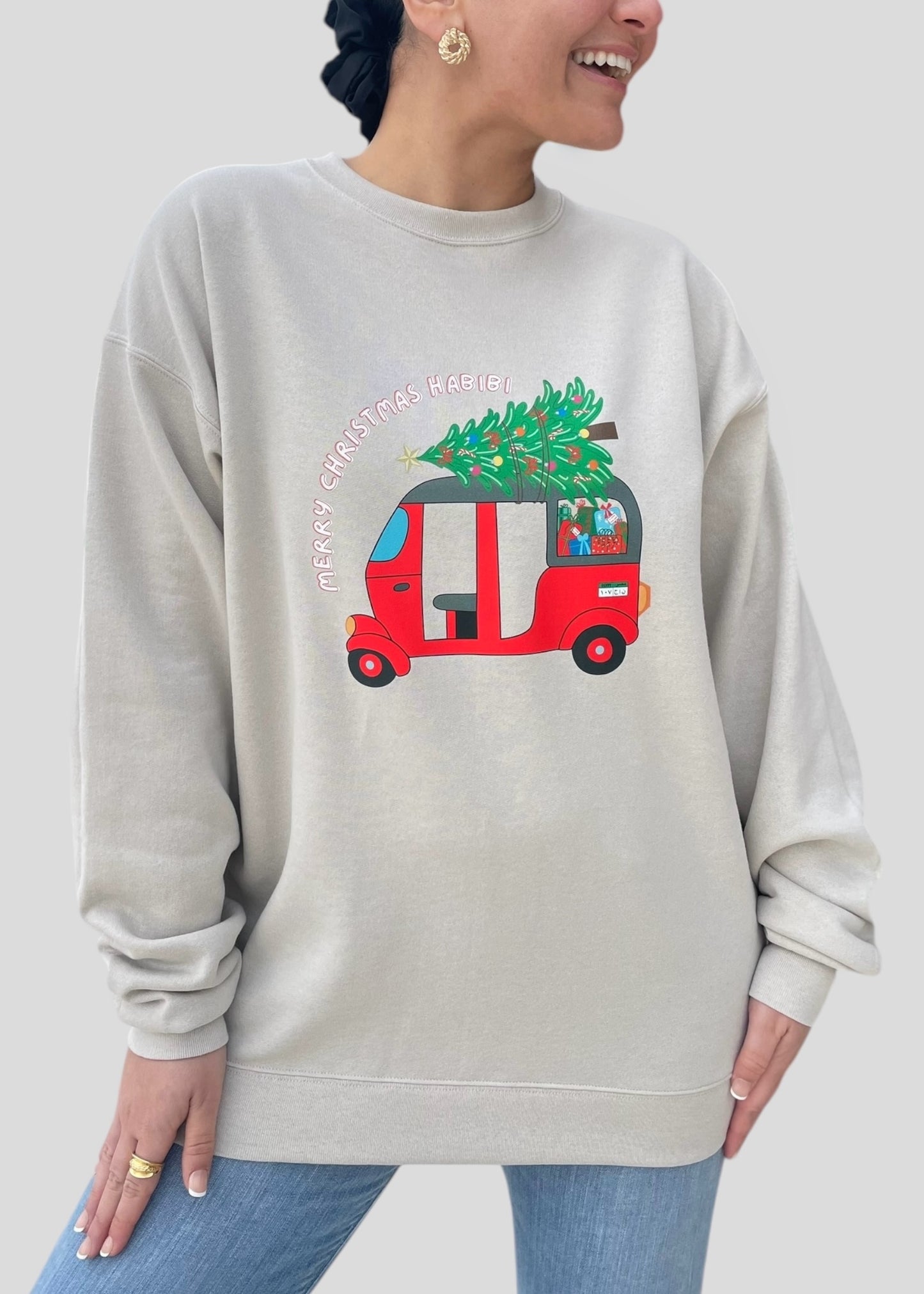 Merry Christmas Habibi Tuk Tuk Sweatshirts