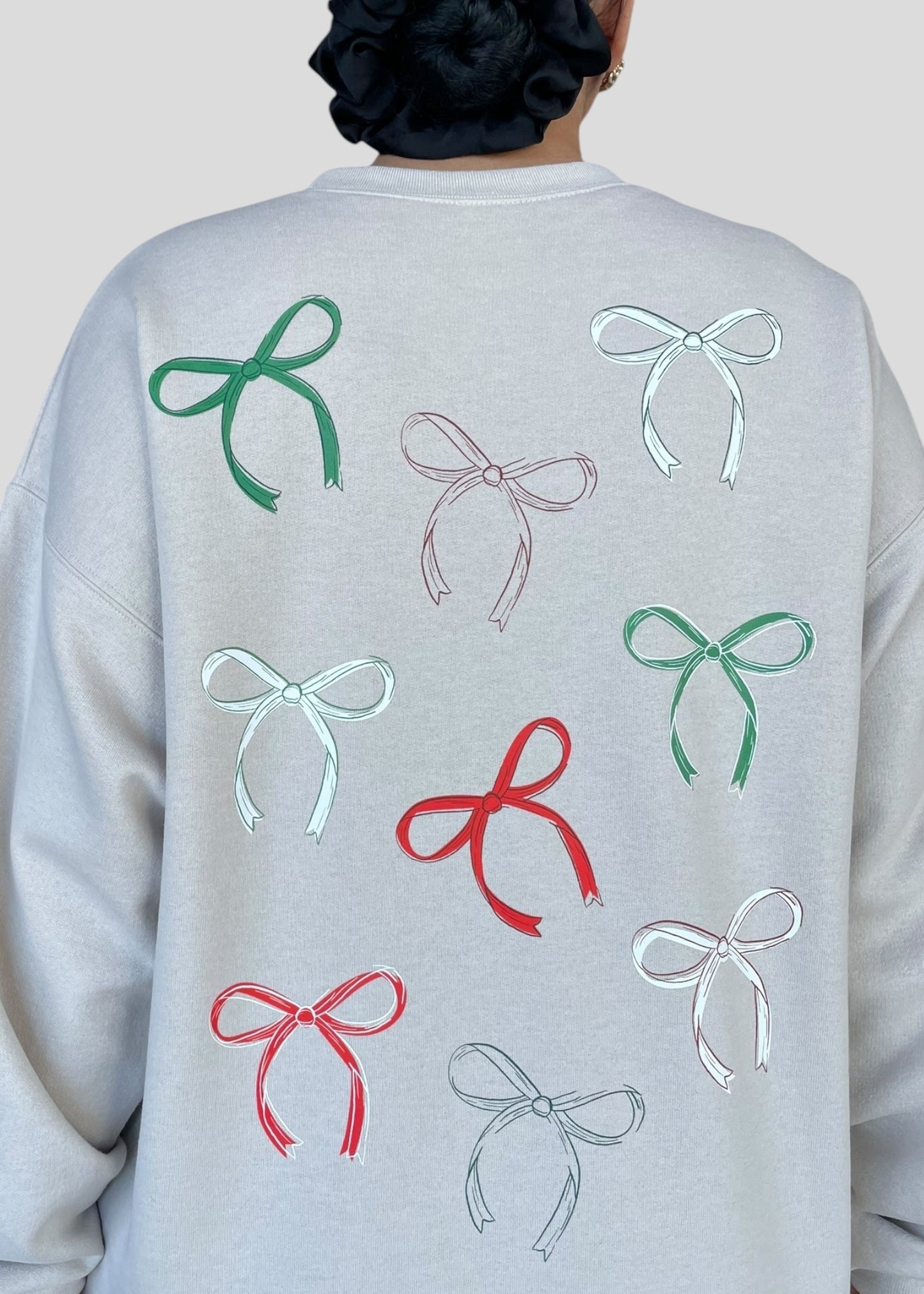 Have Yourself a Merry Little Christmas Habibi Bow Sweatshirts