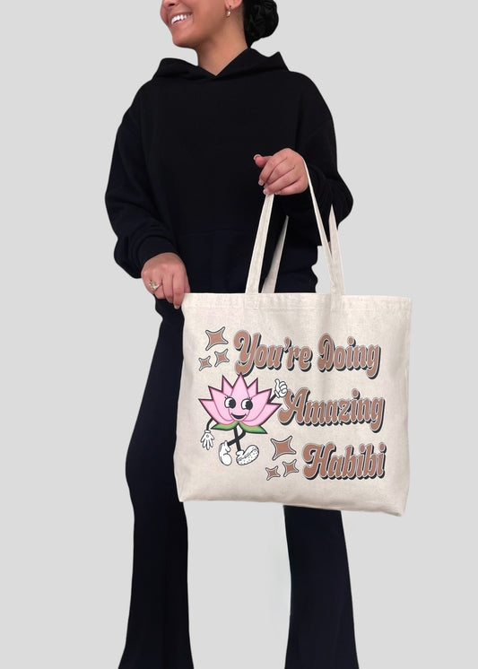 You're Doing Amazing Habibi Jumbo Tote