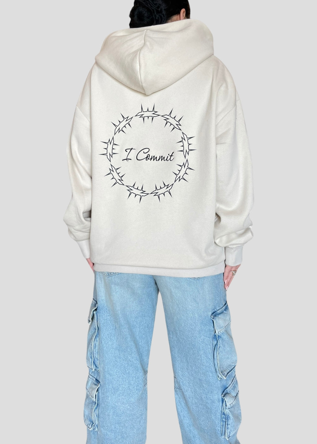 Embroidered and Printed Last Words of Christ Hoodies