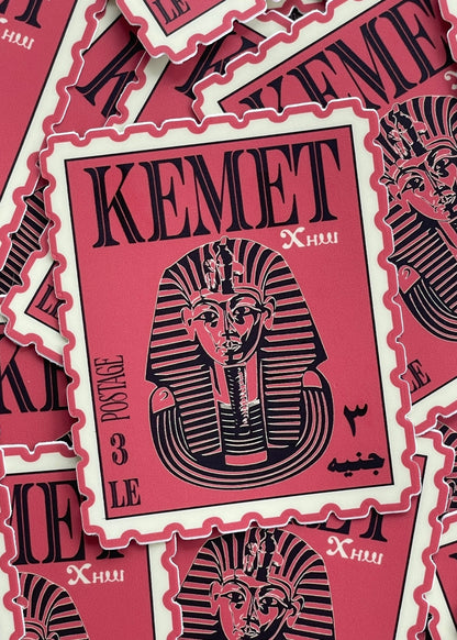 Kemet - King Tut Postage Stamp Vinyl Sticker