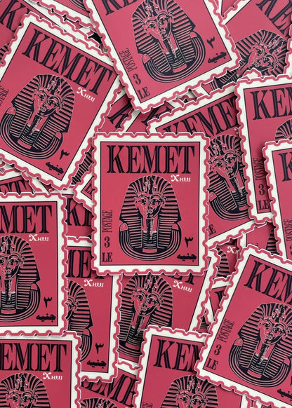 Kemet - King Tut Postage Stamp Vinyl Sticker