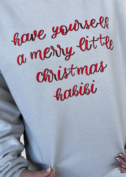 Have Yourself a Merry Little Christmas Habibi Bow Sweatshirts